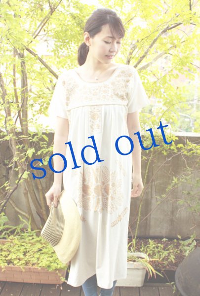 画像4: マンタ生地のメキシカンワンピース (4)