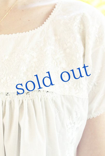 画像2: サンアントニーノ白刺繍ワンピース (2)