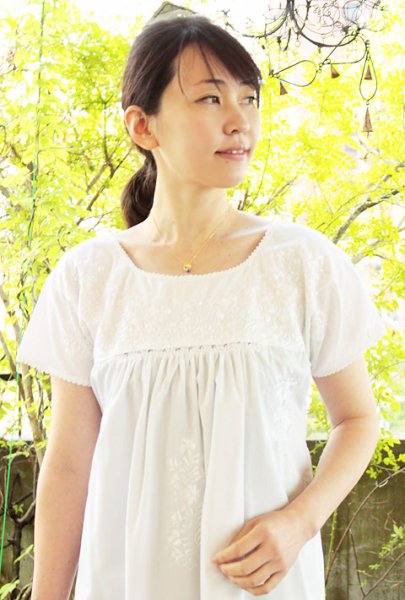 画像3: サンアントニーノ白刺繍ワンピース (3)