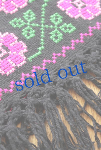 画像4: プエブラ州のコットン糸ポンチョ (4)