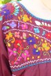 画像3: マンタ生地のメキシコ刺繍ワンピース (3)