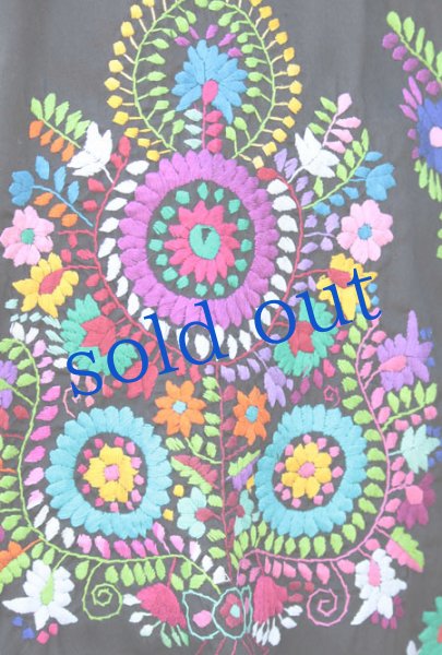 画像4: メキシコ刺繍ワンピース (4)
