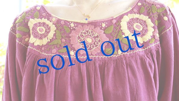 画像5: メキシコ刺繍長袖ブラウス「チアパス」 (5)