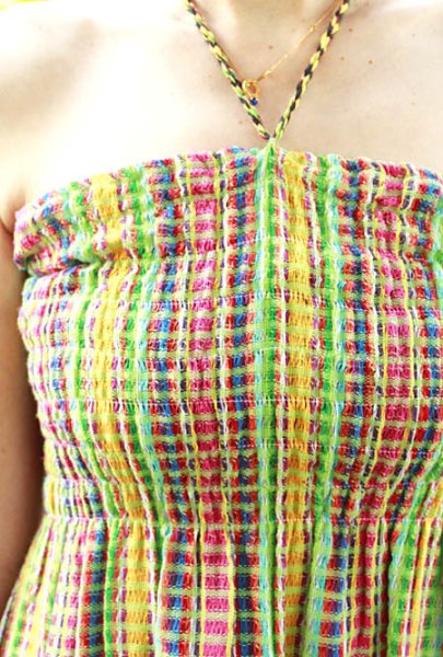 画像4: メキシカン手織生地ワンピース　 (4)
