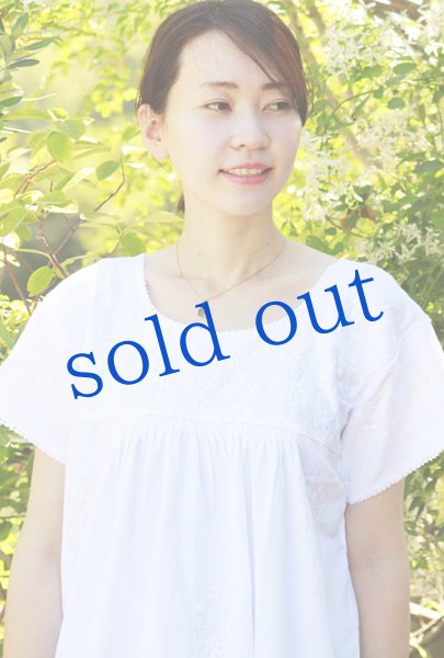 画像4: 白刺繍サンアントニーノ刺繍ドレス (4)