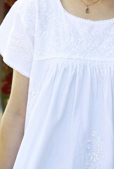 画像2: 白刺繍サンアントニーノ刺繍ドレス