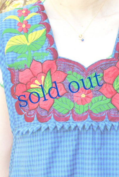 画像2: オアハカの刺繍エプロン（デラックス） (2)