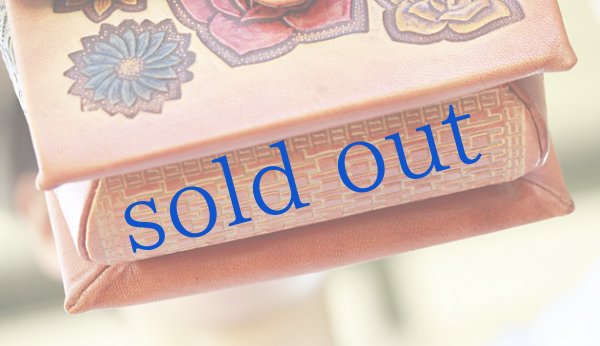 画像5: 本革・型押し・お花のショルダー (5)