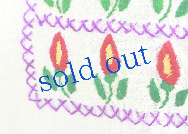 画像5: メキシコ刺繍５分袖ブラウス (5)