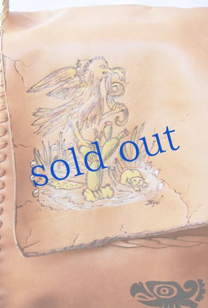 画像5: アステカ神話モチーフのレザーバッグ　 (5)