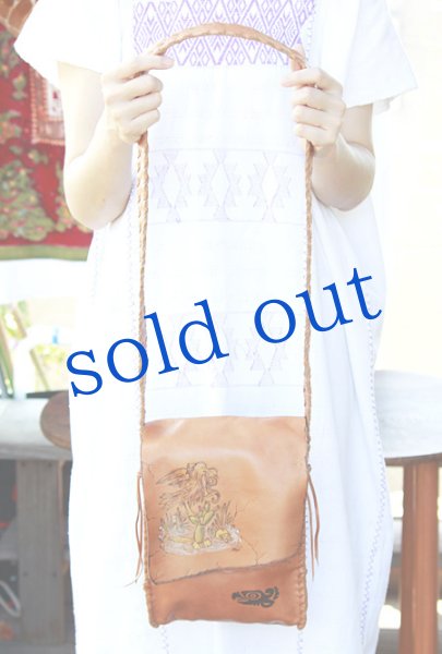 画像3: アステカ神話モチーフのレザーバッグ　 (3)