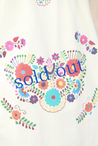 画像4: マンタ生地のメキシカンワンピース　 (4)