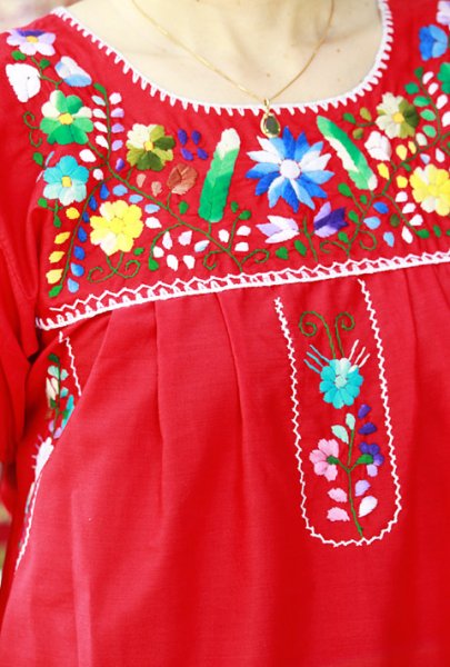 画像2: プエブラ定番メキシカンワンピース (2)