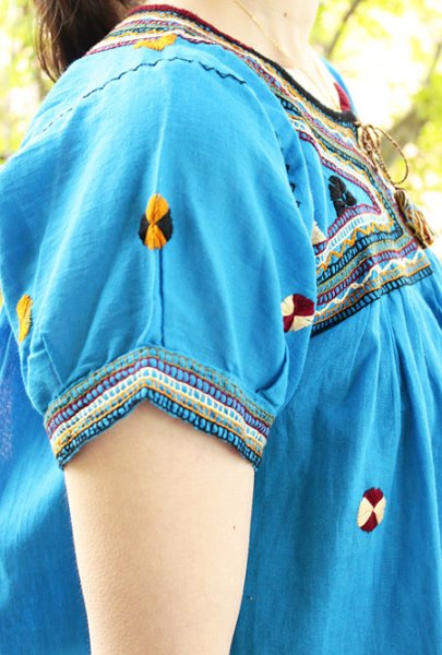 画像4: メキシコ刺繍ブラウス「チアパス」 (4)
