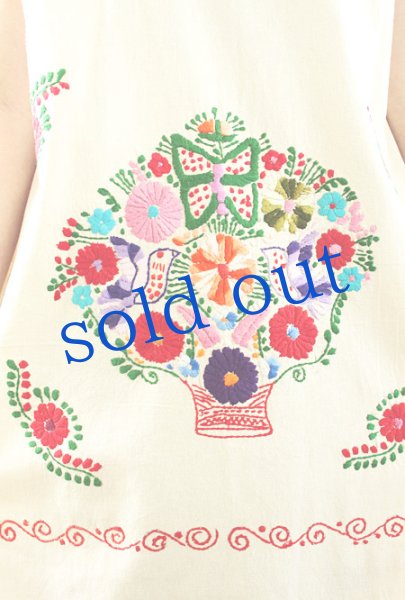 画像4: マンタ生地のメキシカンワンピース (4)