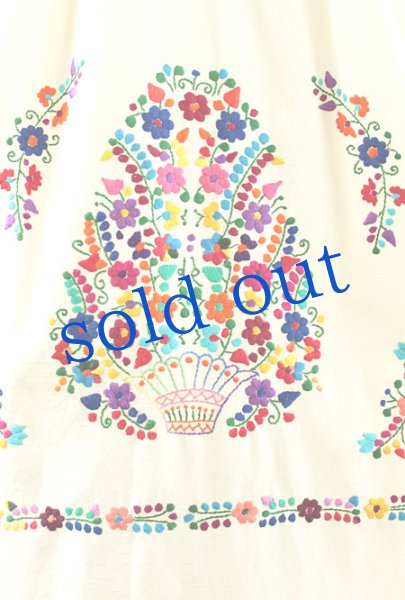 画像4: マンタ生地のメキシカンワンピースＬサイズ (4)