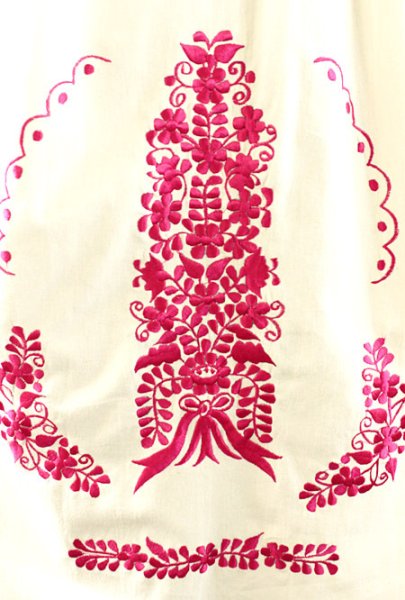 画像4: マンタ生地のメキシカンワンピース  (4)