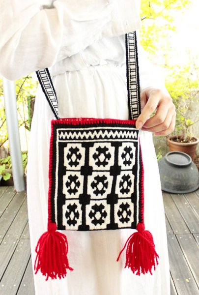 画像1: ウイチョルの手織りバッグ (1)