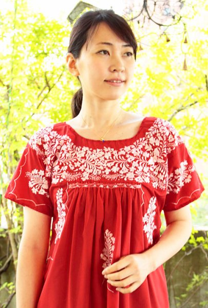 画像3: リャマリャマデザイン刺繍ワンピース「サンアントニーノ」　 (3)