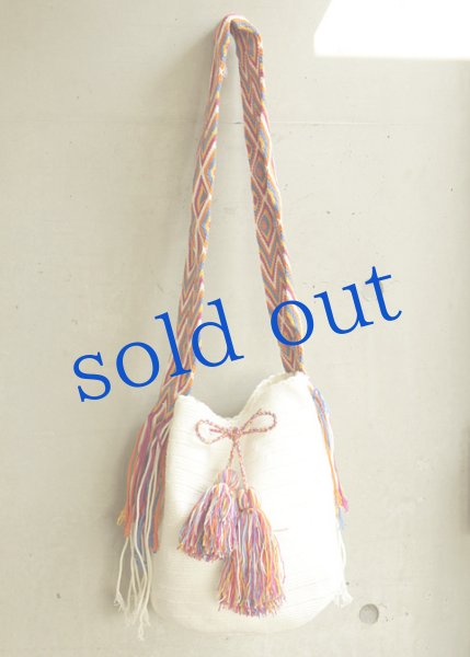 画像2: コロンビアの先住民WAYUU族の手編みバッグ (2)