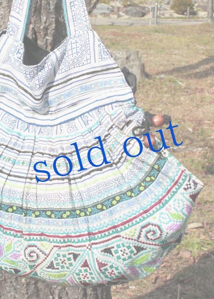 画像3: 花モン族のプリーツバッグ (3)