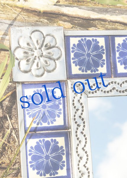 画像3: タラベラ焼タイルの鏡 (3)