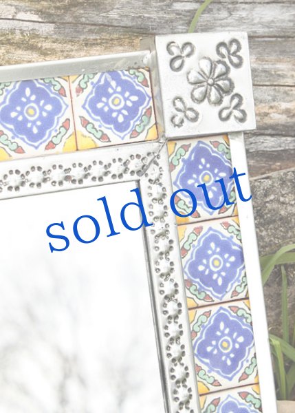 画像3: タラベラ焼タイルの鏡 (3)