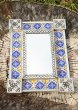 画像1: タラベラ焼タイルの鏡 (1)