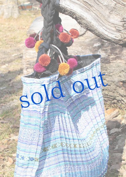 画像3: 花モン族のプリーツバッグ (3)