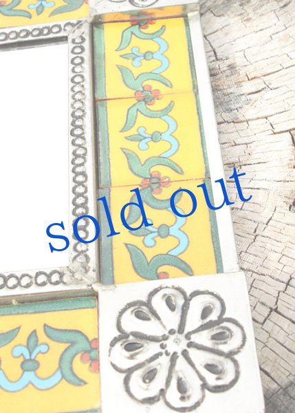 画像2: タラベラ焼タイルの鏡 (2)