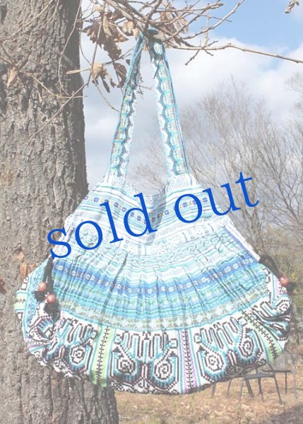 画像2: 花モン族のプリーツバッグ (2)