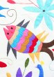 画像5: オトミの刺繍布大サイズ鳥蝶魚 (5)