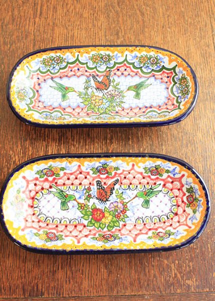 画像1: タラベラ焼き陶器の飾り皿　 (1)