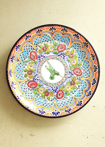 画像1: タラベラ焼き陶器の飾り皿