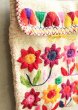 画像2: 手つむぎ・手織りウールの刺繍ポシェット (2)