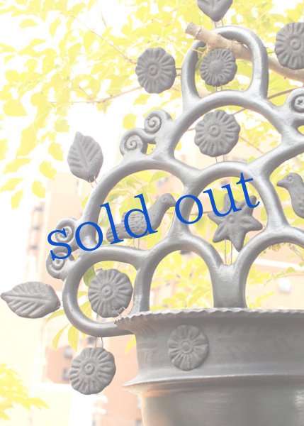 画像4: バロネグロ黒い陶器フラワーポット鉢 (4)