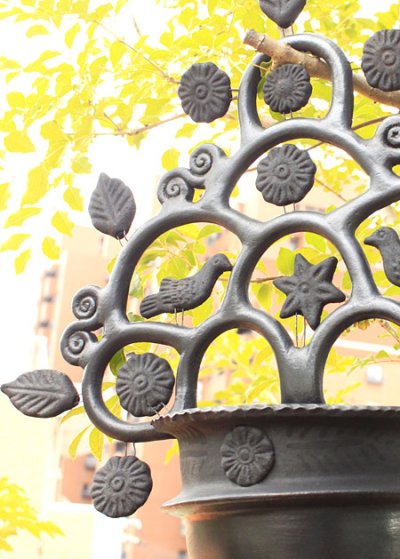 画像2: バロネグロ黒い陶器フラワーポット鉢