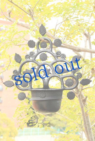 画像3: バロネグロ黒い陶器フラワーポット鉢 (3)