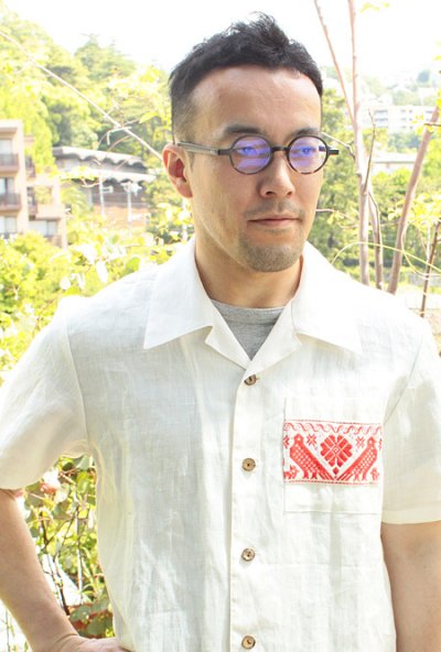 画像1: イダルゴ手織りのリネンシャツ