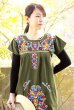 画像3: 定番メキシコ刺繍ワンピース　 (3)