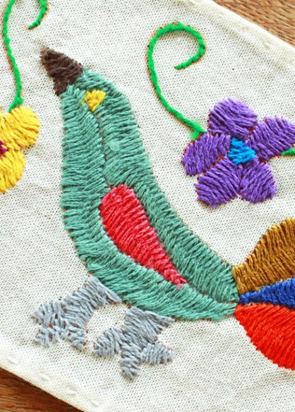 画像4: オトミの刺繍布ミニサイズ　 (4)