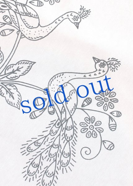 画像4: メキシコ刺繍図案プリント布 (4)