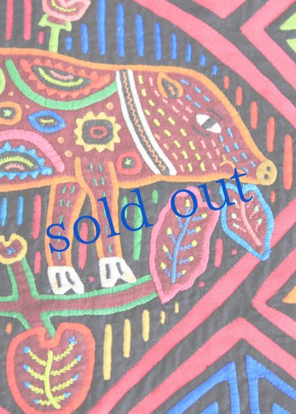 画像2: モラ刺繍クロス[約43cm×32cm]　 (2)