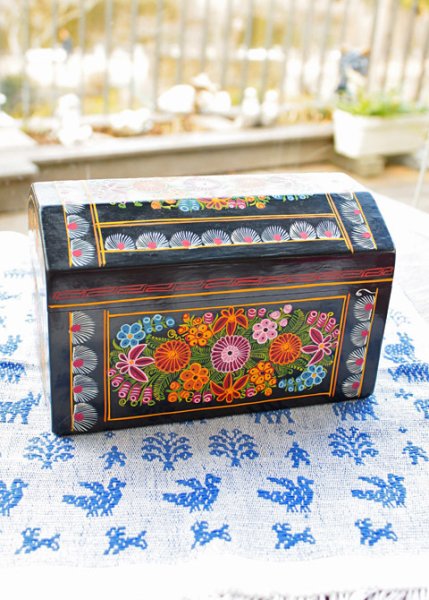 画像2: オリナラ漆器の宝箱大きなサイズ (2)