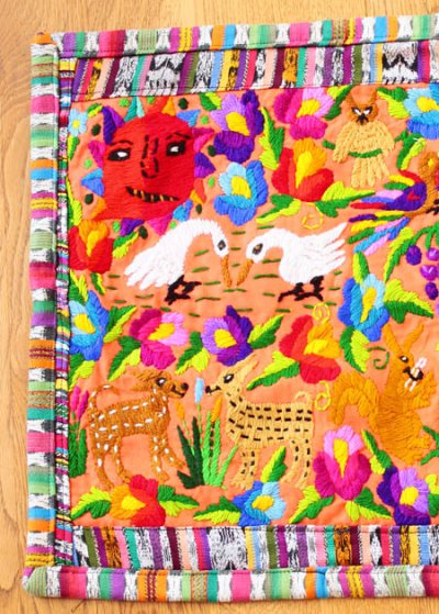 画像3: グアテマラ刺繍のクッションカバー　