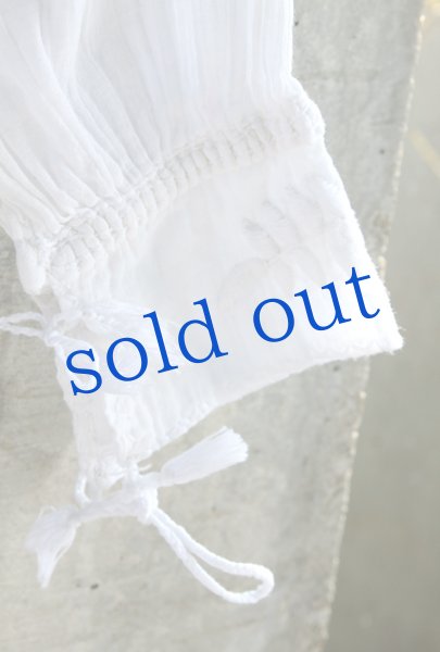 画像4: メキシコ刺繍長そでロングブラウス「チアパス」 (4)