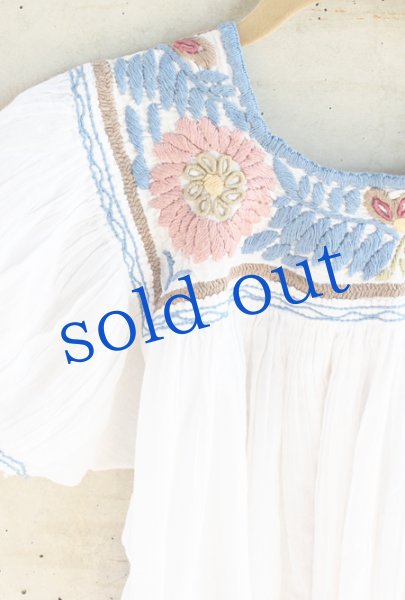 画像3: メキシコ刺繍ブラウス「チアパス」 (3)