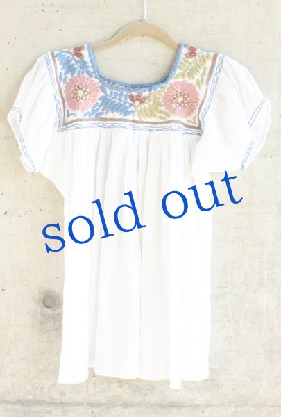 画像2: メキシコ刺繍ブラウス「チアパス」 (2)