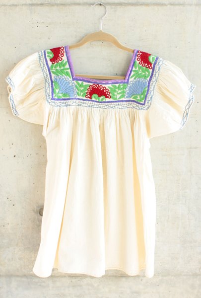 画像2: メキシコ刺繍ブラウス「チアパス」 (2)