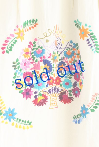 画像4: マンタ生地のメキシカンワンピース (4)